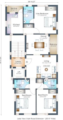  mont-blanc Mont Blanc Cluster Plan from 1st to 5th Floor