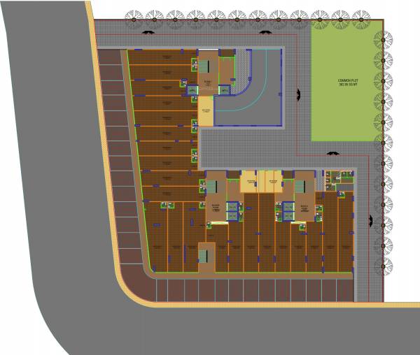  promont Block A,B AND C Cluster Plan For Ground Floor
