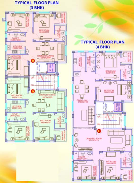  balaji enclave Balaji Enclave Cluster Plan from 1st to 4th Floor