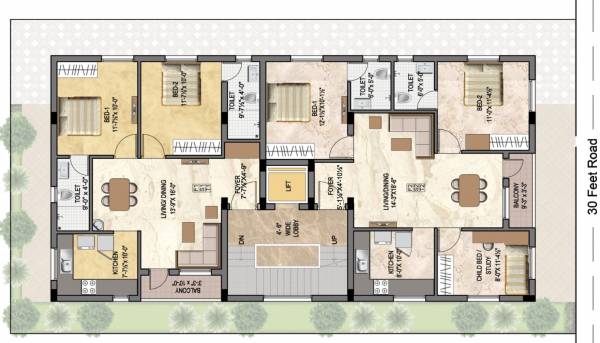  rose Rose Cluster Plan from 1st to 3rd Floor