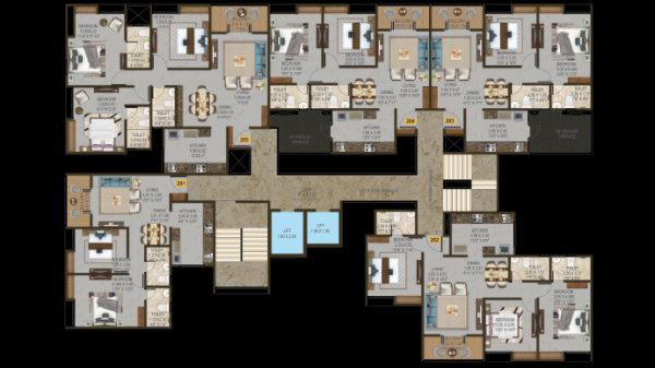  sky-park Cluster Plan for 2nd Floor