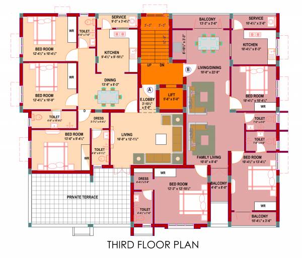  venkatam Venkatam Cluster Plan for 3rd Floor
