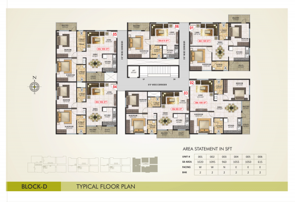  safa Block D Cluster Plan for Typical Floor