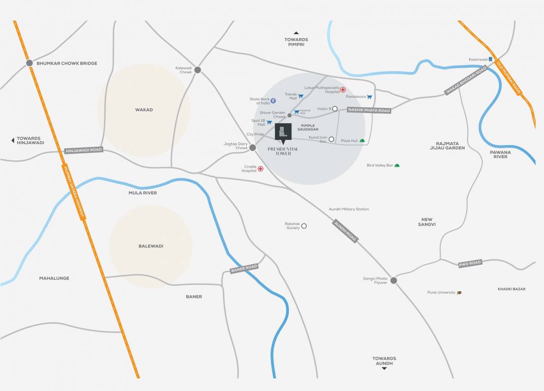  presidential tower Location Plan
