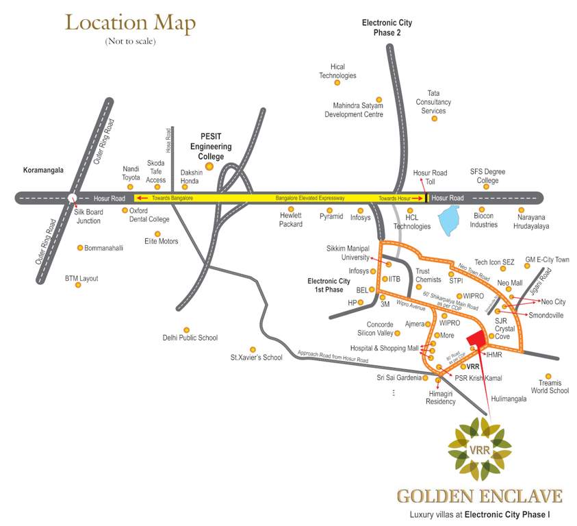  golden enclave phase ii Location Plan