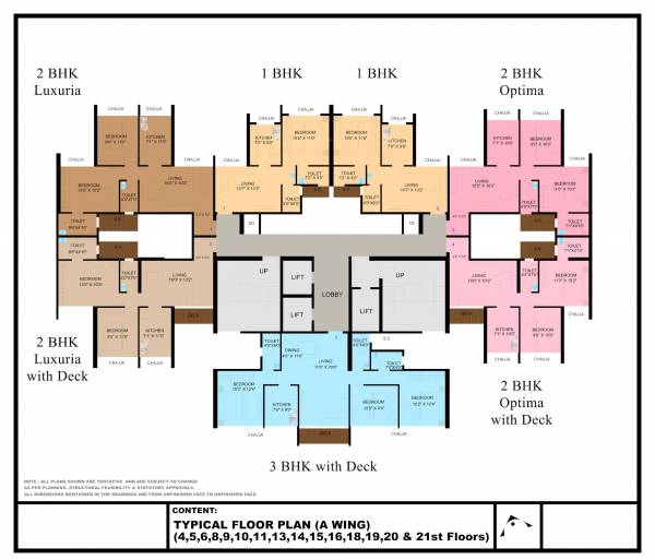  trinity-towers Wing A Cluster Plan
