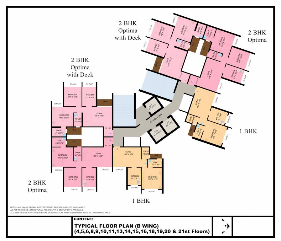  trinity towers Wing A Cluster Plan