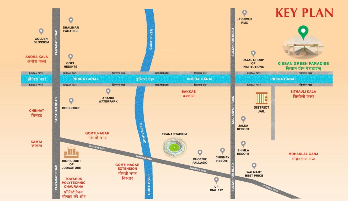  kissan green paradise Location Plan
