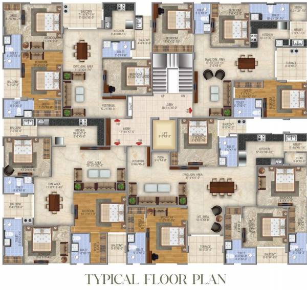  24 Elite 24 Typical Cluster Plan