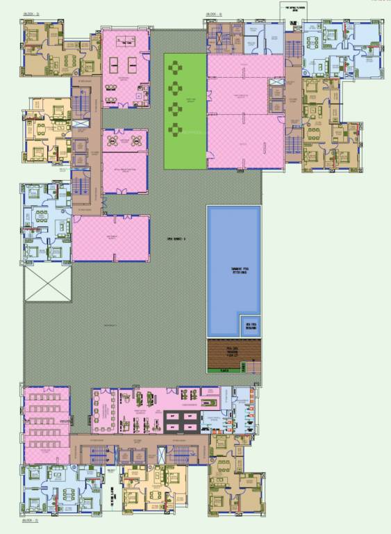  seasonss Block 2 & 3 & 4 Cluster Plan for 2nd Floor