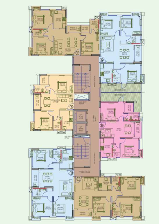  seasonss Block 3 Cluster Plan for 3rd Floor