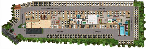  d-terrace-vue Block A, B Ground Cluster Plan
