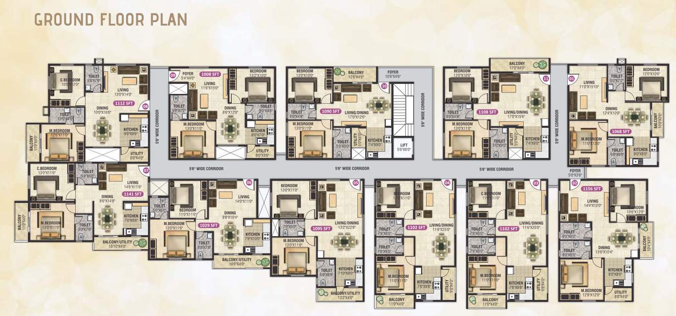  excel golden enclave Excel Golden Enclave Ground Cluster Plan
