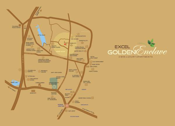 excel-golden-enclave Location Plan