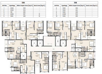 Building No - 136 Cluster Plan bliss Building No - 136 Cluster Plan