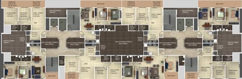  samruddhi-a6-and-a7-building A6 And A7 Cluster Plan For 1st Floor