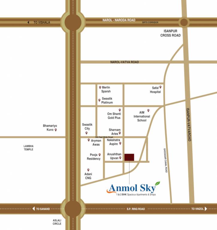  anmol sky Location Plan