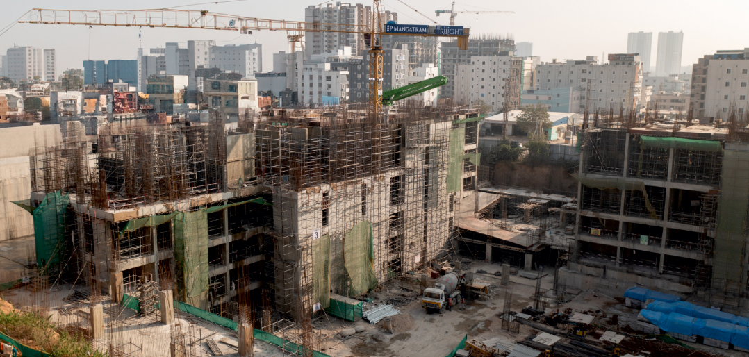 the trilight Tower 1 Construction Status Dec 23