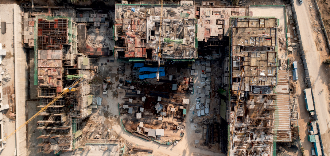 the trilight Tower 1 Construction Status Dec 23