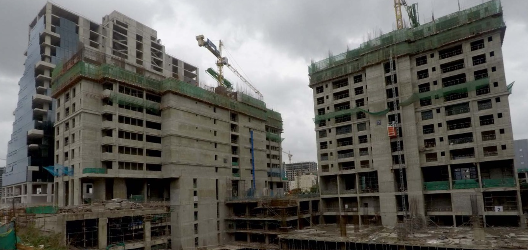 the trilight Tower 1 Construction Status June 24