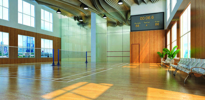 the trilight Tennis Court