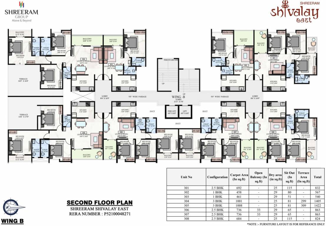  shivalay east B Cluster Plan For 2nd Floor