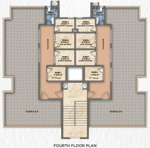  omaxshiva3 T1, T2, T3, T4, T5, T6,T7,T8,T9,T10,T11 Cluster Plan for 4th Floor