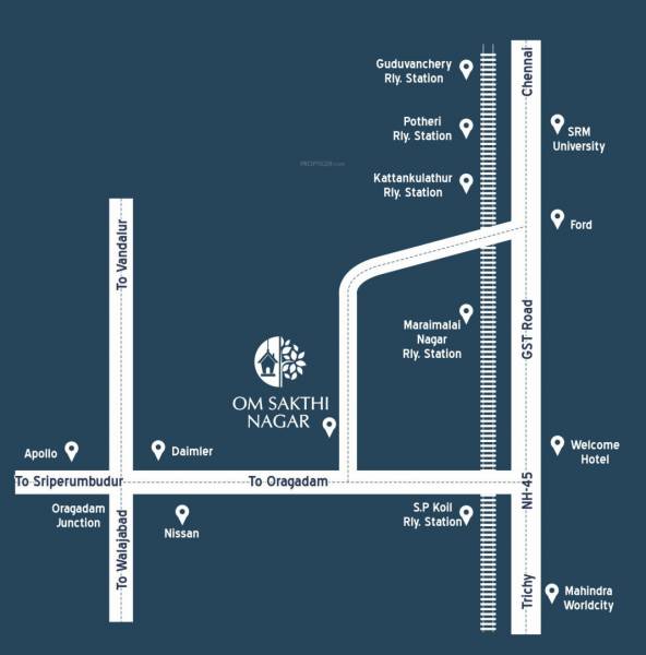  om-sakthi-nagar Location Plan