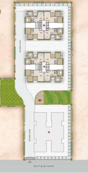  river-heaven Wing E And F Cluster Plan For Ground Floor