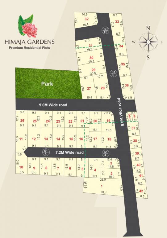  himaja gardens Layout Plan