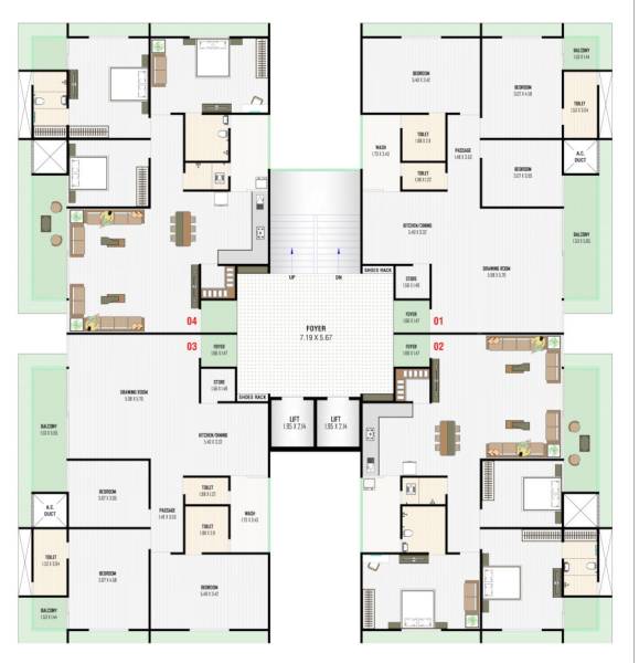  bilipatra-homes Block A & B Cluster Plan