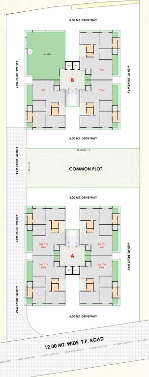  bilipatra homes Block A & B Cluster Plan