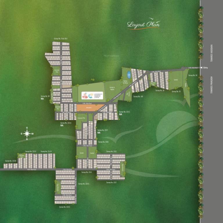  shreyam hills Layout Plan