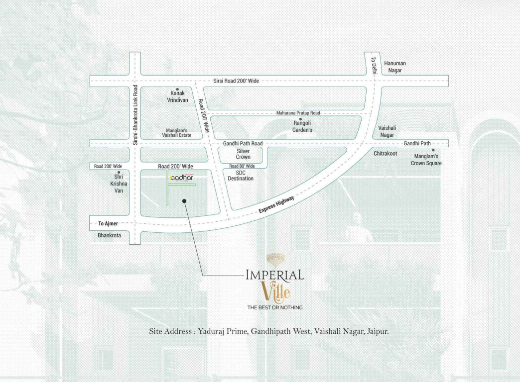  imperial ville Location Plan