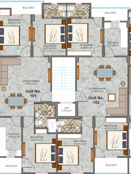  homes SS Homes Typical Cluster Plan