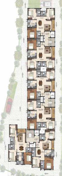  emerald Emerald Anna Nagar Cluster Plan from 1st to 5th Floor