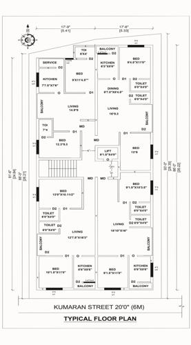  jh-towers JH Towers Cluster Plan from 1st to 3rd Floor