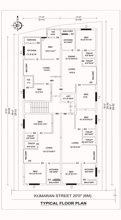  jh towers JH Towers Cluster Plan from 1st to 3rd Floor