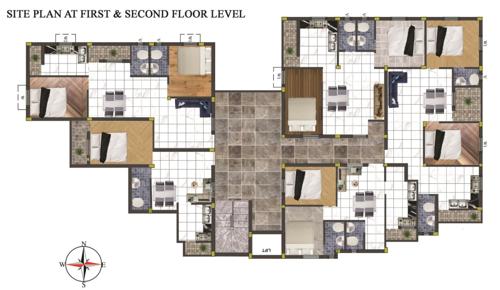  jh-platina JH Platina Cluster Plan from 1st to 2nd Floor