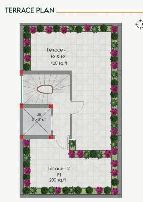  aikya Aikya Cluster Plan for Terrace Floor