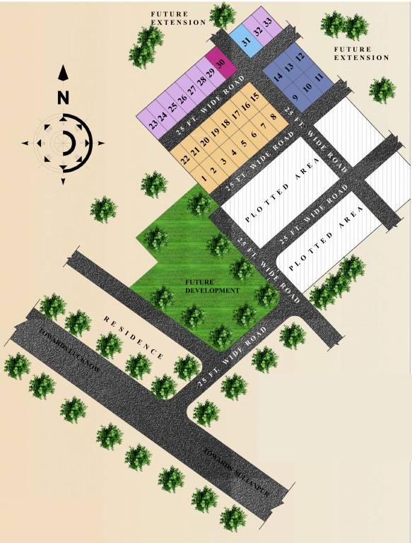  villas Layout Plan