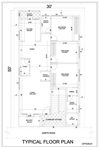  sgr-avhni SGR Avhni Cluster Plan from 1st to 4th Floor