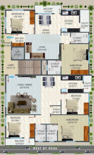  durgadevi-enclave Durgadevi Enclave Typical Cluster Plan