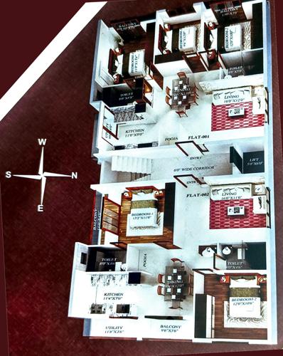  glamis-castle Glamis Castle Cluster Plan from 1st to 4th Floor