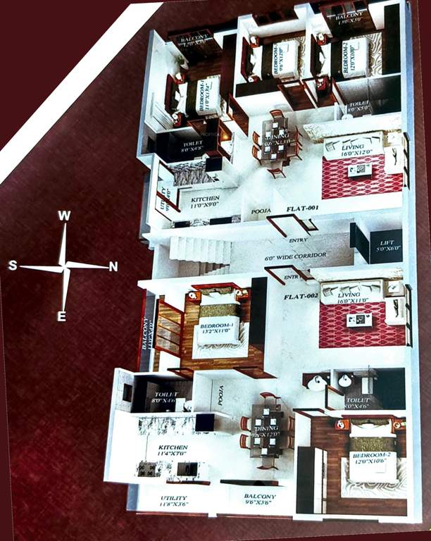  glamis castle Glamis Castle Cluster Plan from 1st to 4th Floor