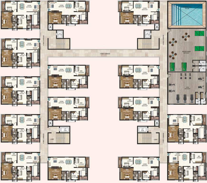  sumedha Sumedha Cluster Plan For 1st Floor