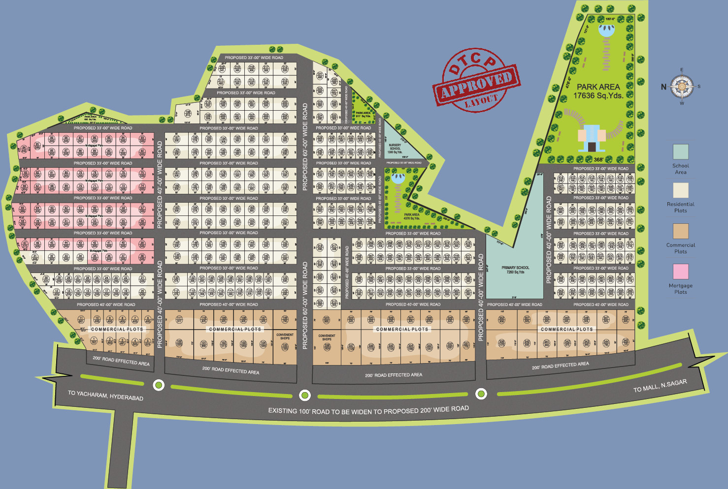2322 sq ft Plot for Sale in Googee Properties Diamond Hills Yacharam