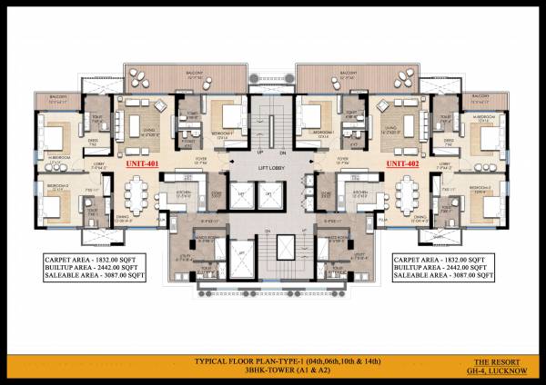 the-resort Tower A1 Cluster Plan