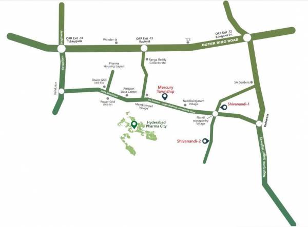 locationPlan of Divyasri Mercury Township