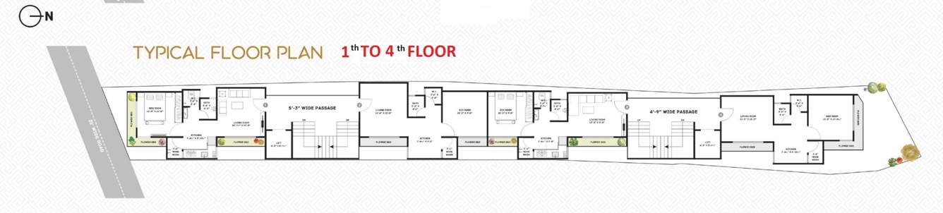  devprayag Devprayag Cluster Plan from 1st to 4th Floor